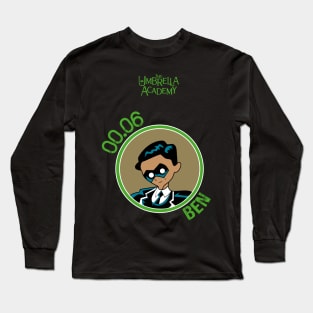 UMBRELLA ACADEMY: BEN CARTOON (GREEN) Long Sleeve T-Shirt